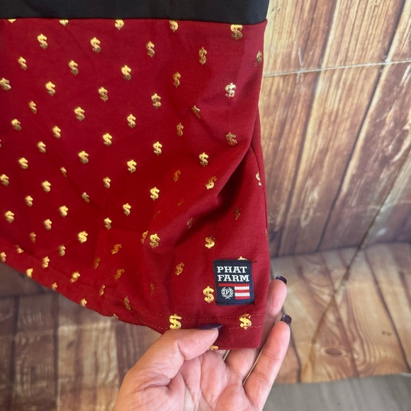 Phat Farm Men’s Short Sleeve Hustle Foil Print with Dollar Signs T-Shirt Size L - Picture 8 of 11